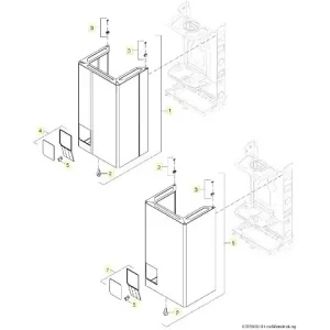 Zertifiziert Buderus 7099097 Verkleidung