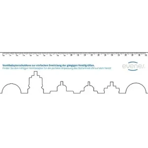 Ventilschablone für Ventiladapter-System VM Mega-Angebot