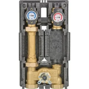 Top-Seller Heizkreisset K34 Heat Bloc DN32(1 1/4') 3 Wege Mischer Bypass 0-50% ohne Pumpe